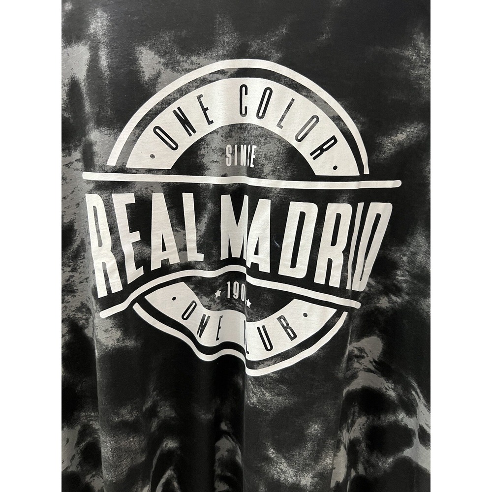 REAL MADRID‎ Futbol Official Tie Dye Hoodie Men's Size XL "One Color One Club" - Picture 7 of 12